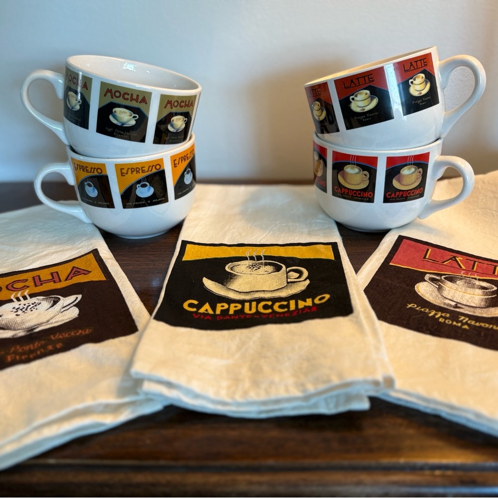 Marco Fabiano Coffee Cup & Tea Towel Set
